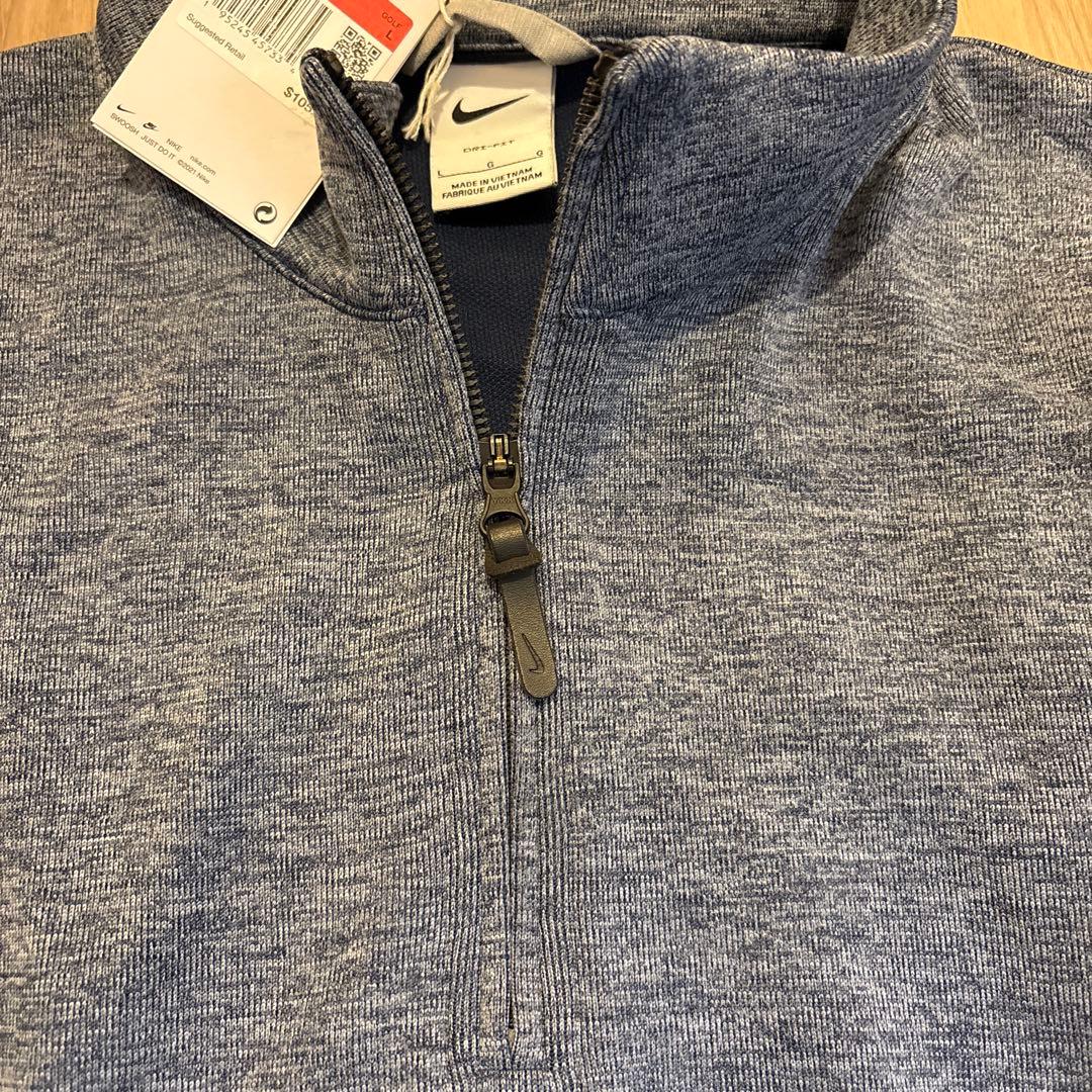 Nike ハーフジップセーター L ネイビー