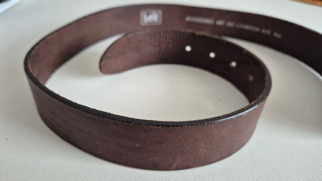 (鬼太郎　プロフ見てください！)Lee ヴィンテージ レザーベルト