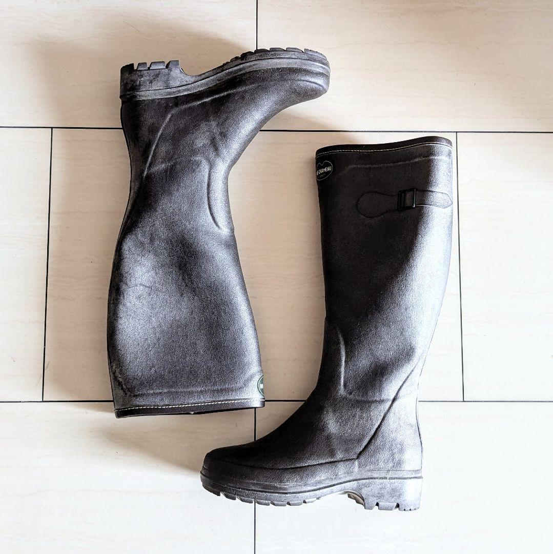 LE CHAMEAU ルシャモー オールトラックス レインブーツ ボア 37