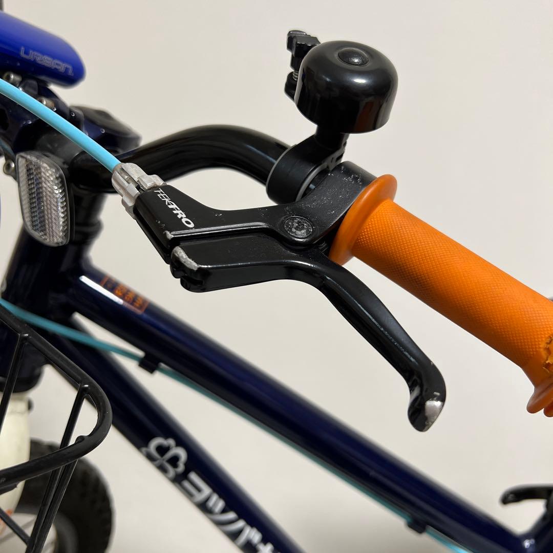 ヨツバサイクル　18インチ　キャプテンネイビー　前カゴ付き