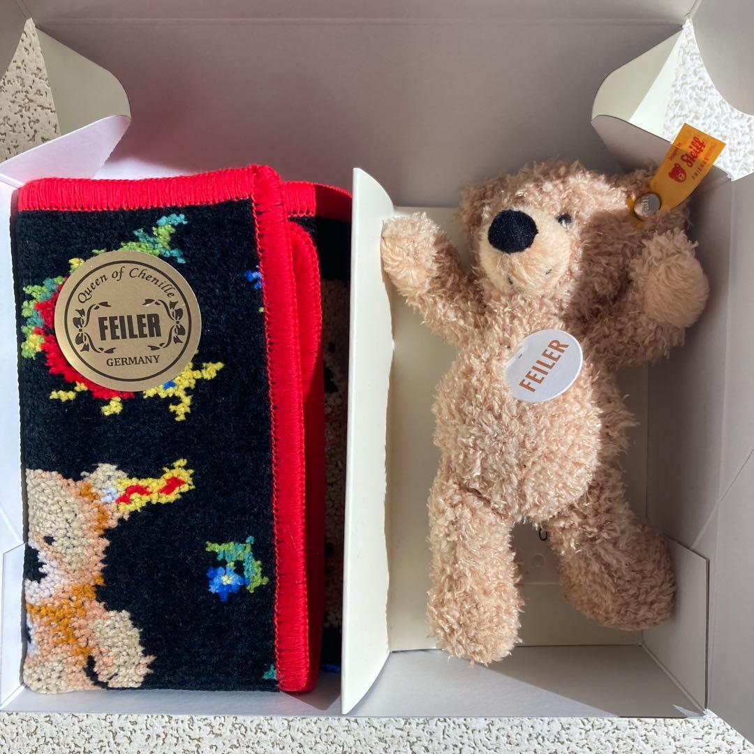 Steiff×FEILER　シュタイフテディベアーズアンドハイジセット