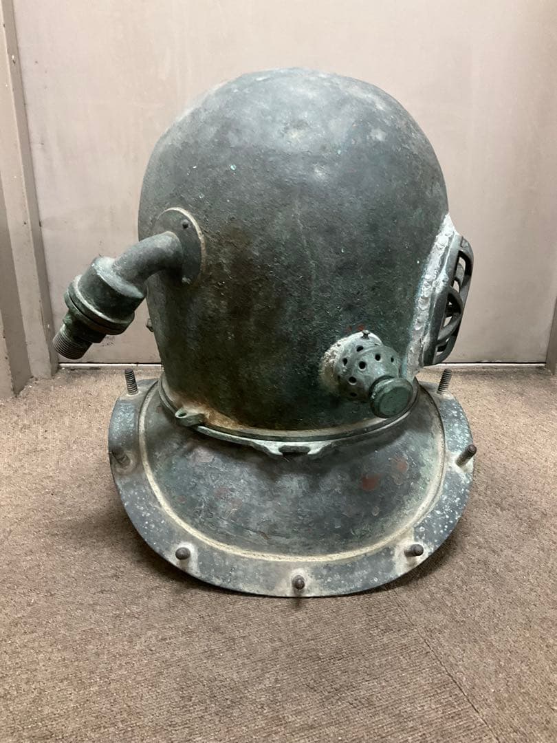 【実物・希少】東亜潜水機製 銅製潜水ヘルメット