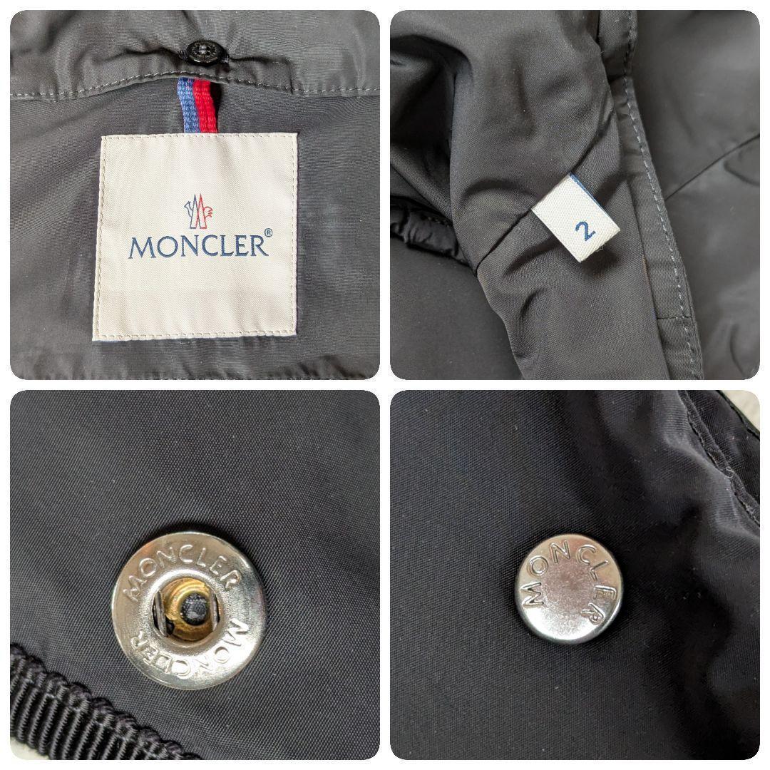 【美品】 モンクレール ARGELIA ナイロンコート ブラック サイズ2 M