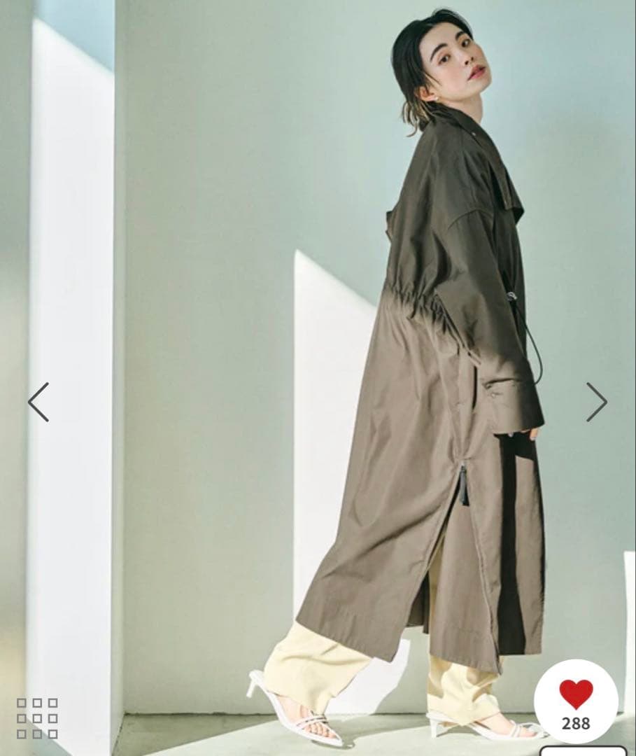 ADAM ET ROPE' 【WEB限定】スタンドカラーモッズコート