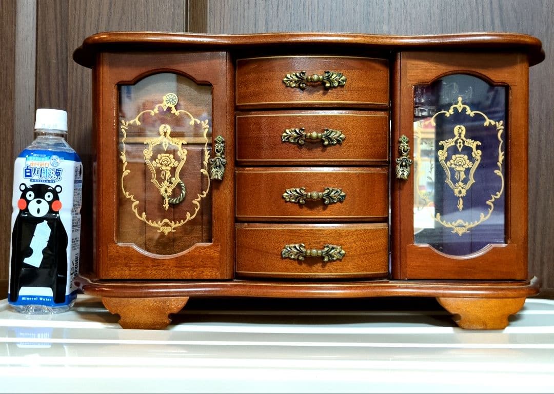 オルゴール　ジュエリーボックス　レトロ　アンティーク　大きめ