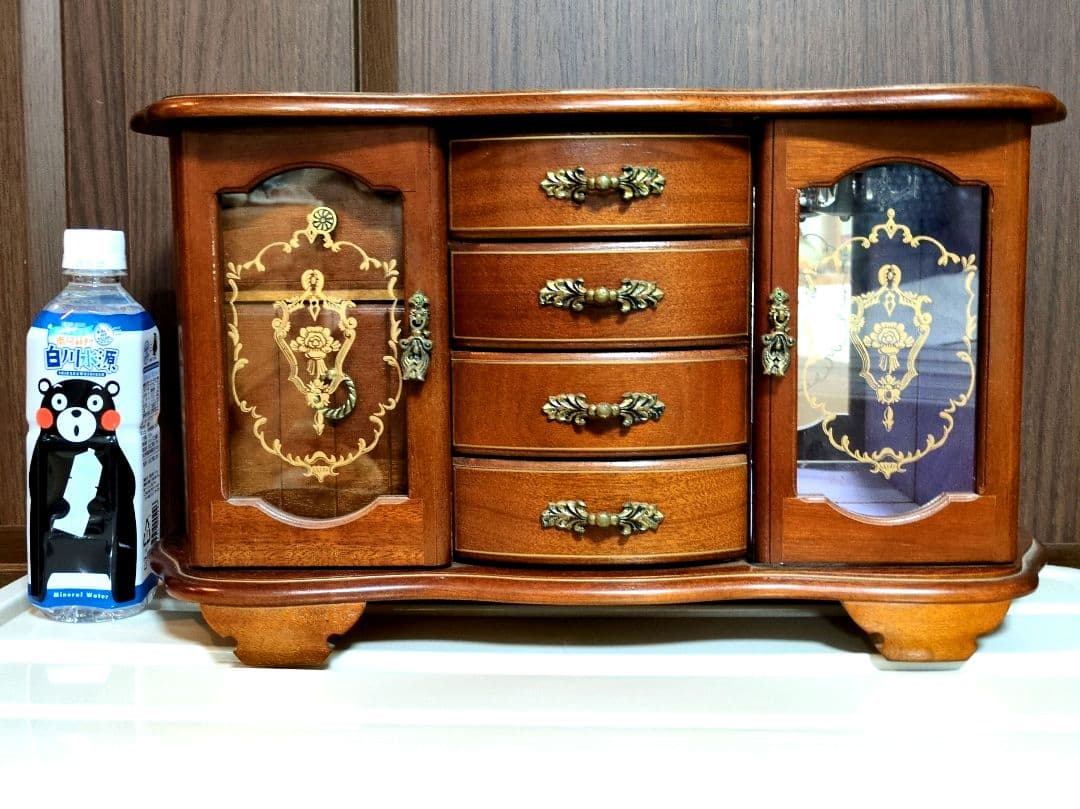 オルゴール　ジュエリーボックス　レトロ　アンティーク　大きめ