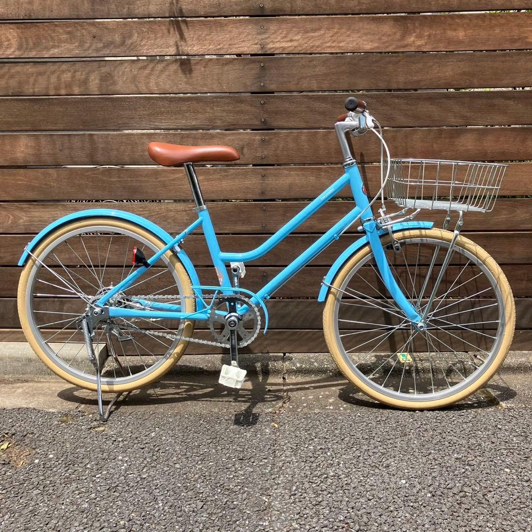 トーキョーバイク子供用自転車 水色 バスケット付き