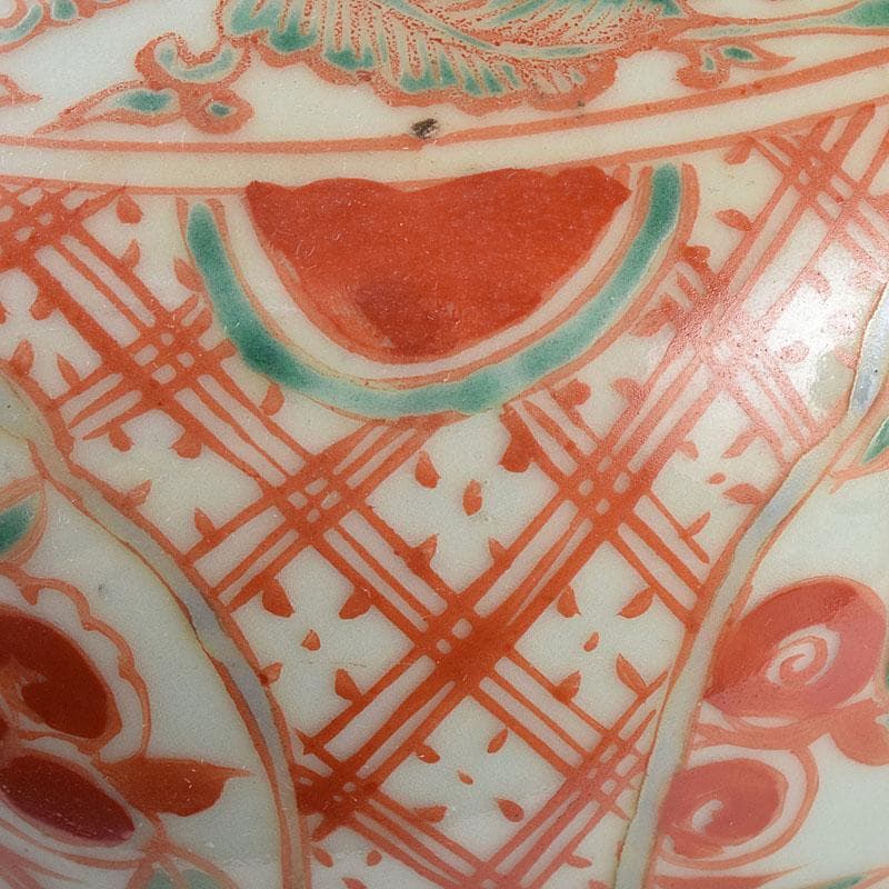 中国　赤絵　花鳥文瓶　C　R8941