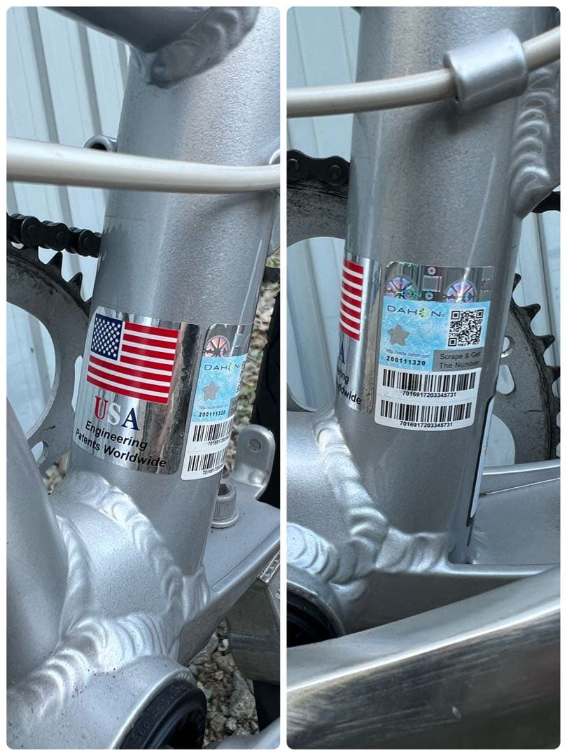 DAHON route折りたたみ自転車 シルバー USA製