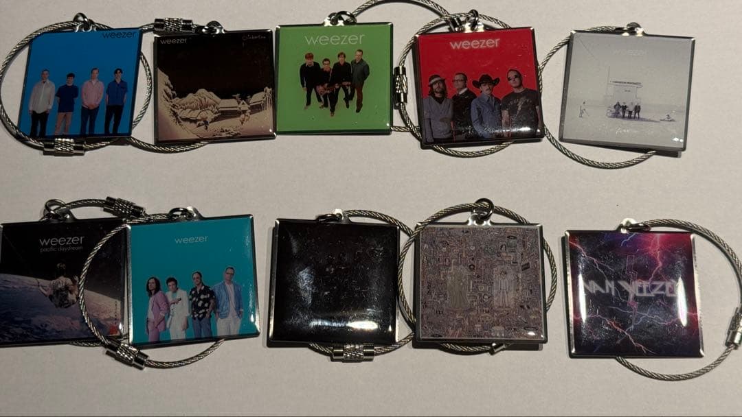 Weezer ウィーザー メタルチャーム10個コンプリート ガチャガチャ ガチャ
