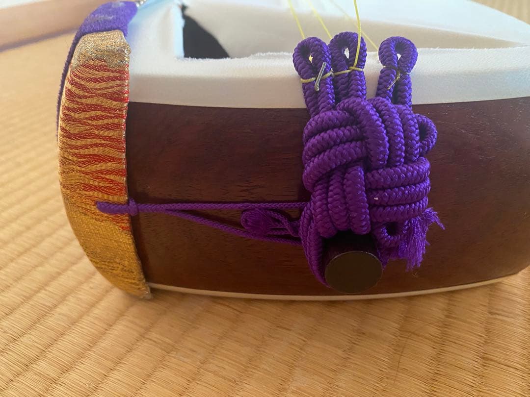 三味線 本体 表皮破れあり