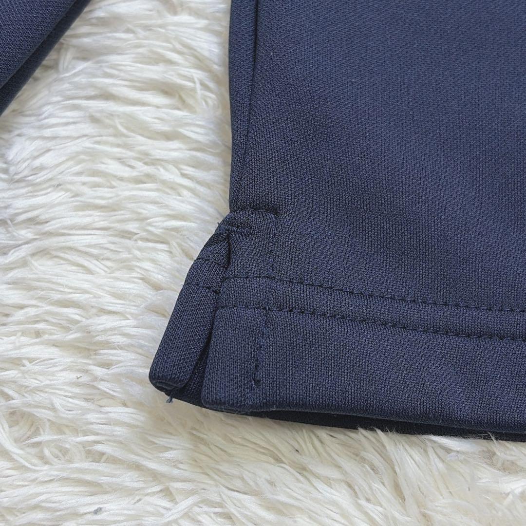 【美品】 BEAMS GOLF 長袖 ポロシャツ 裏フリース 日本製 XL 紺