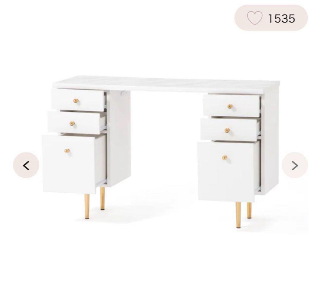 Francfranc エルドラド　コスメデスク　ドレッサー 追加デスク付き