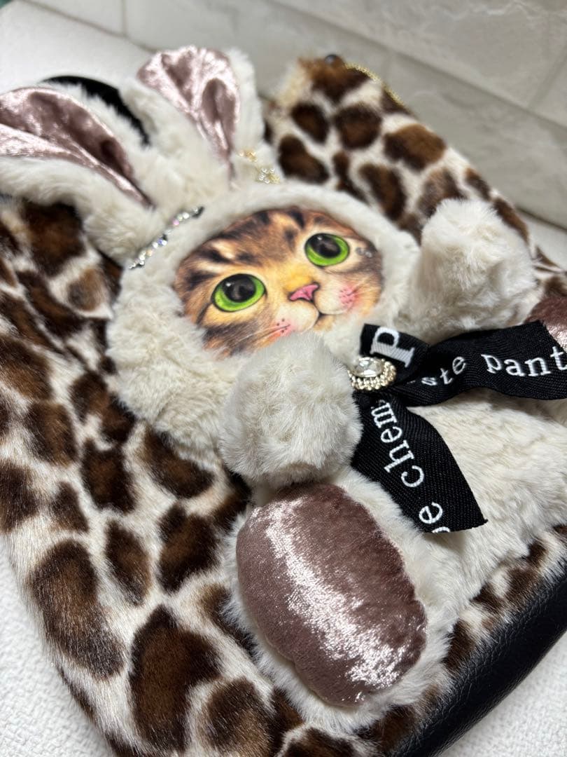 う*ん様 コヤンイサムチョン　サイドファスナーバッグ　サンダーちゃん　ヒョウ柄