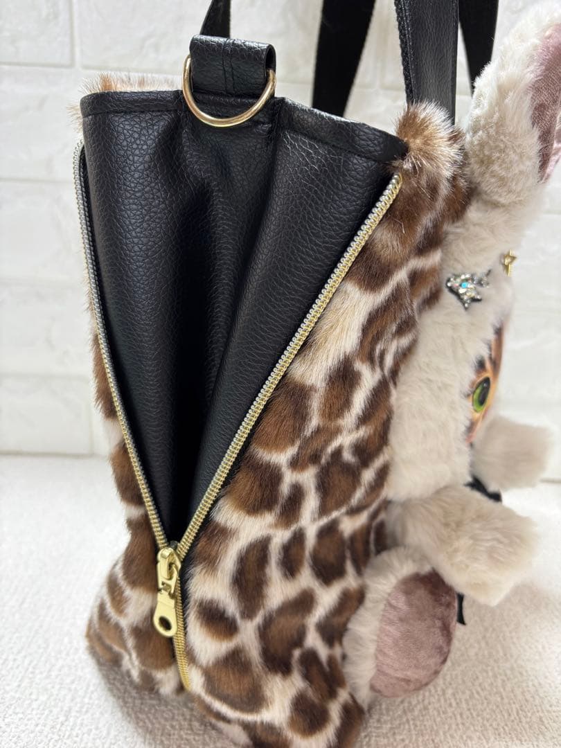 う*ん様 コヤンイサムチョン　サイドファスナーバッグ　サンダーちゃん　ヒョウ柄