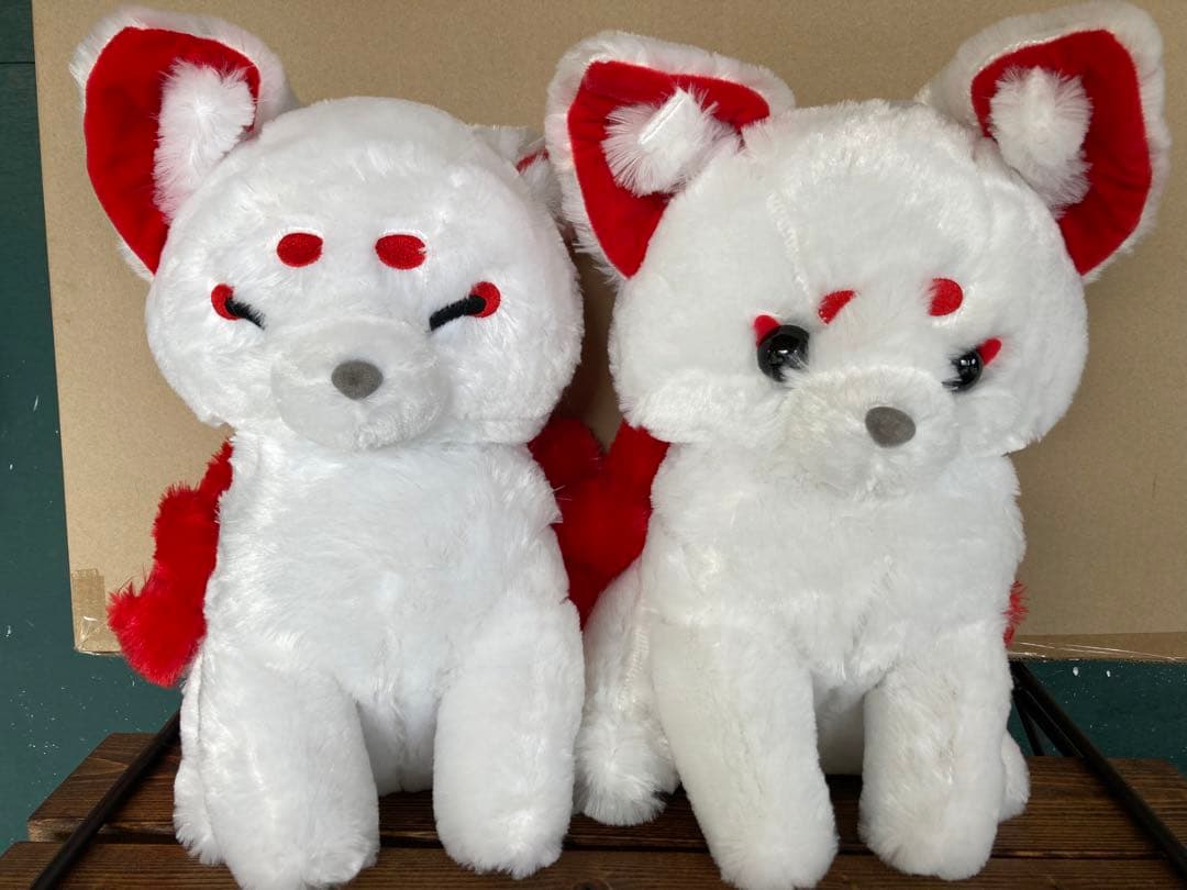 ちょコンとキツネ　九尾　ウルトラBIGぬいぐるみ　ういろう　２つセット