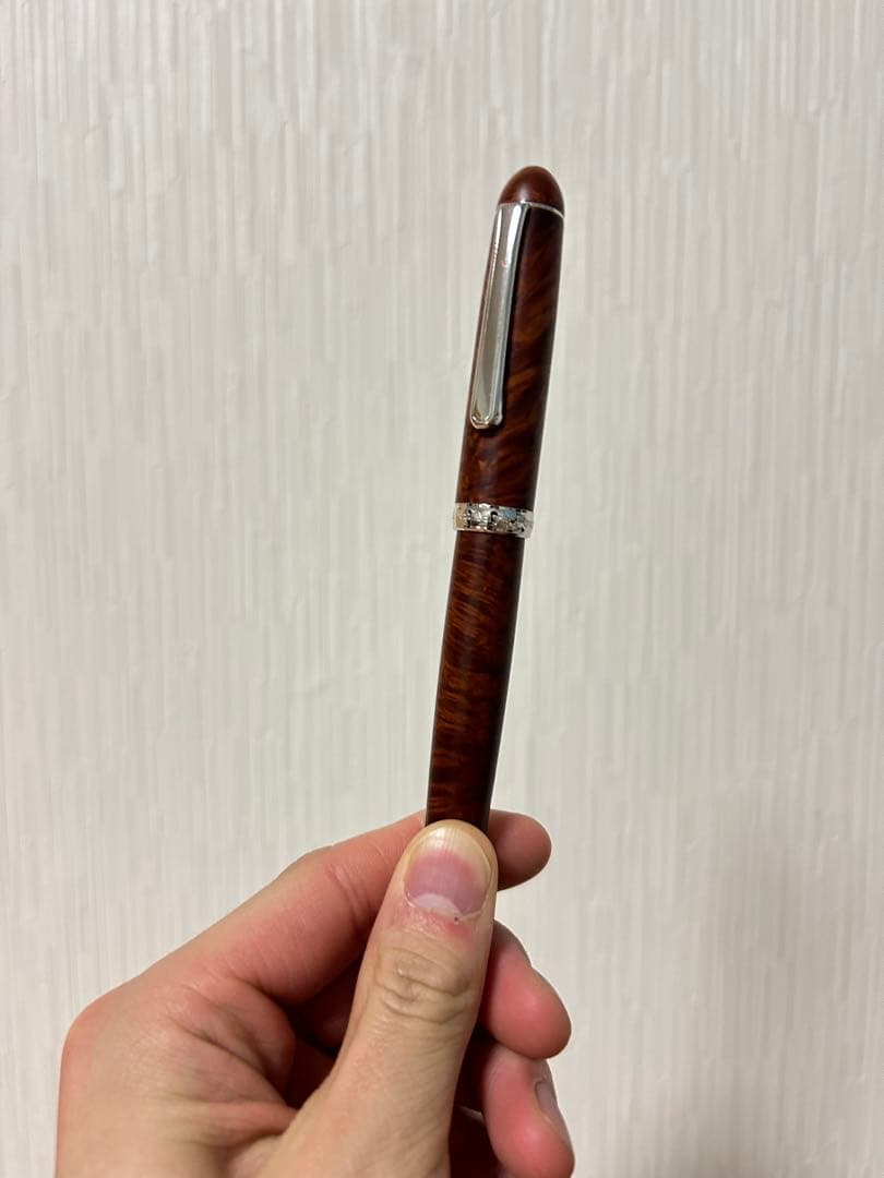 廃盤 中屋万年筆 ブライヤー 中軟 特軟加工 ロジウム