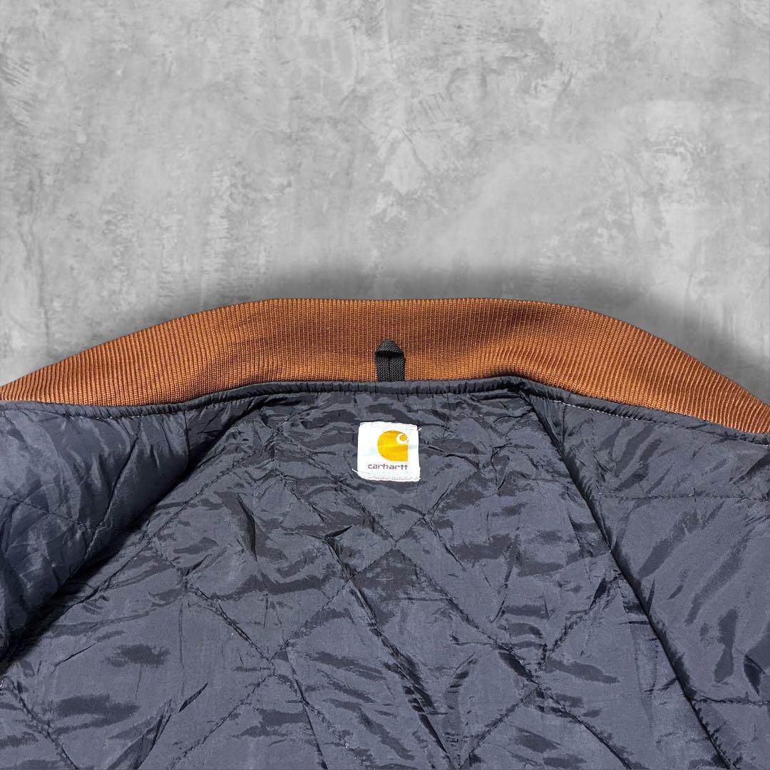 Carhartt ダックベスト 00s当時物 フェードキャメル中綿キルトXL相当