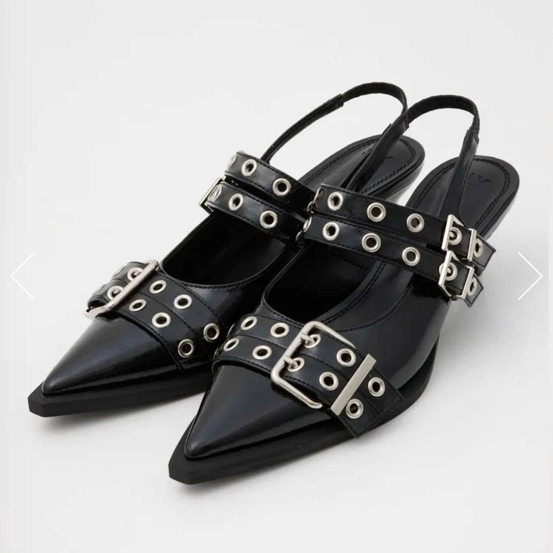 SLY ポインテッド ベルテッド POINTED TOE BELTED サンダル