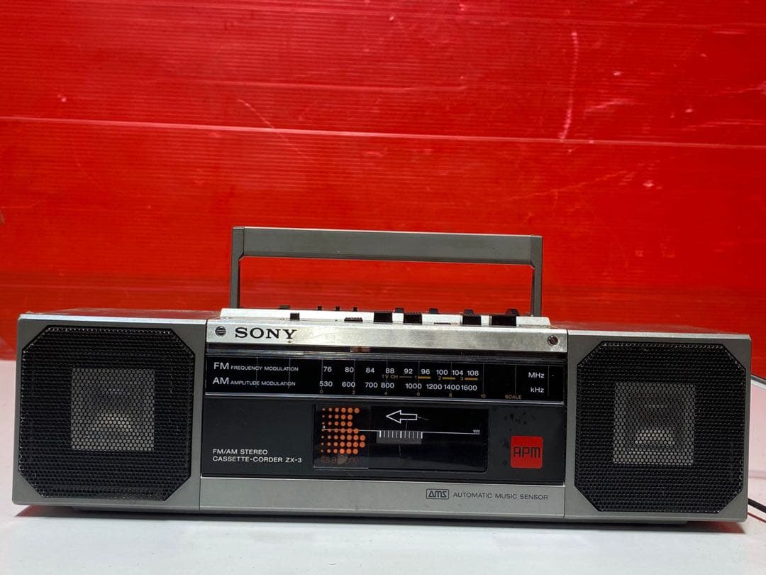 SONY カセットコーダー ZX-3 FM/AMラジオ 日本制