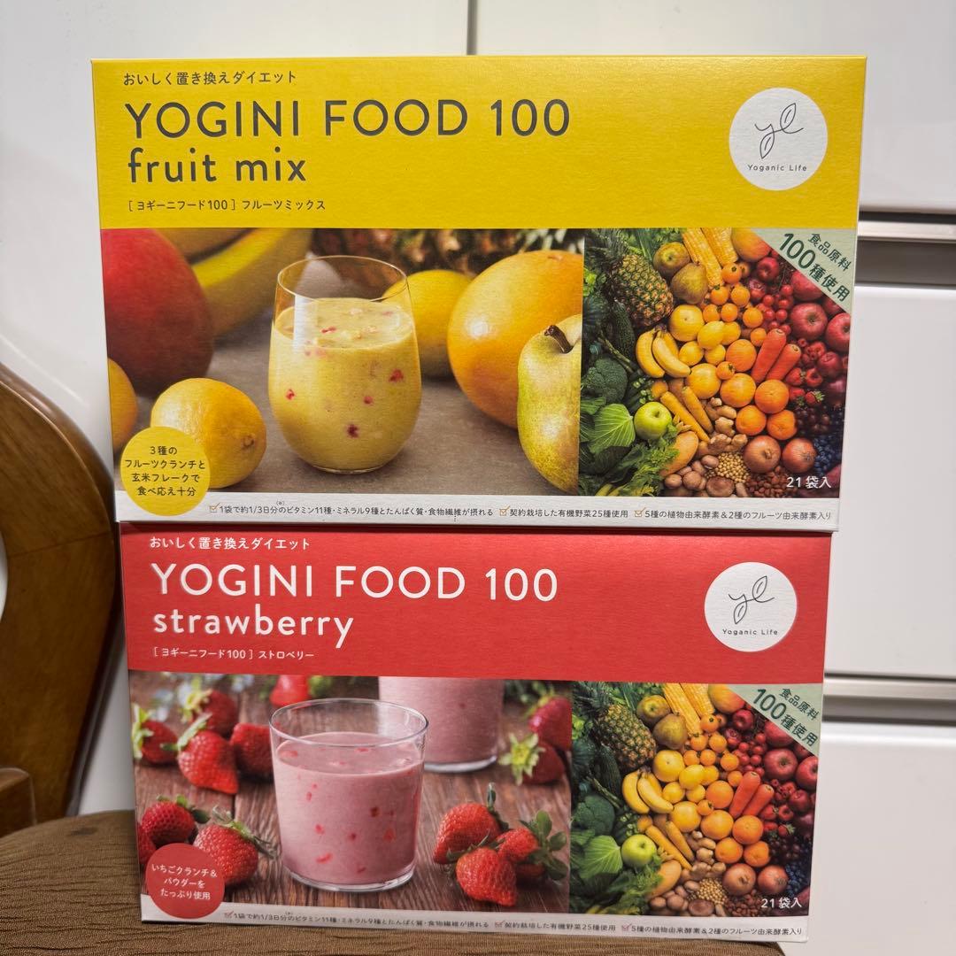 YOGINI FOOD 100 フルーツミックス＆ストロベリー 42袋