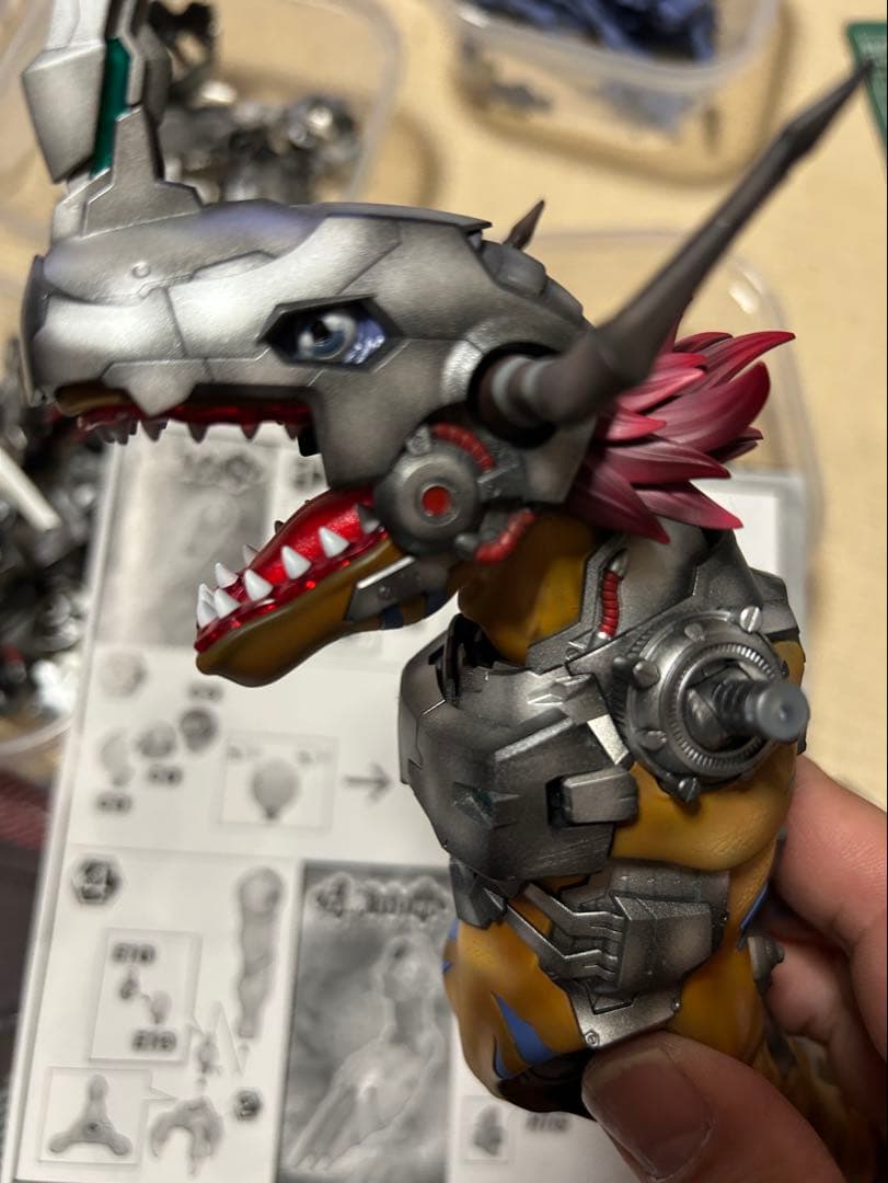 初売り ガンプラ全塗装完成品 デジモンメタルグレイモン