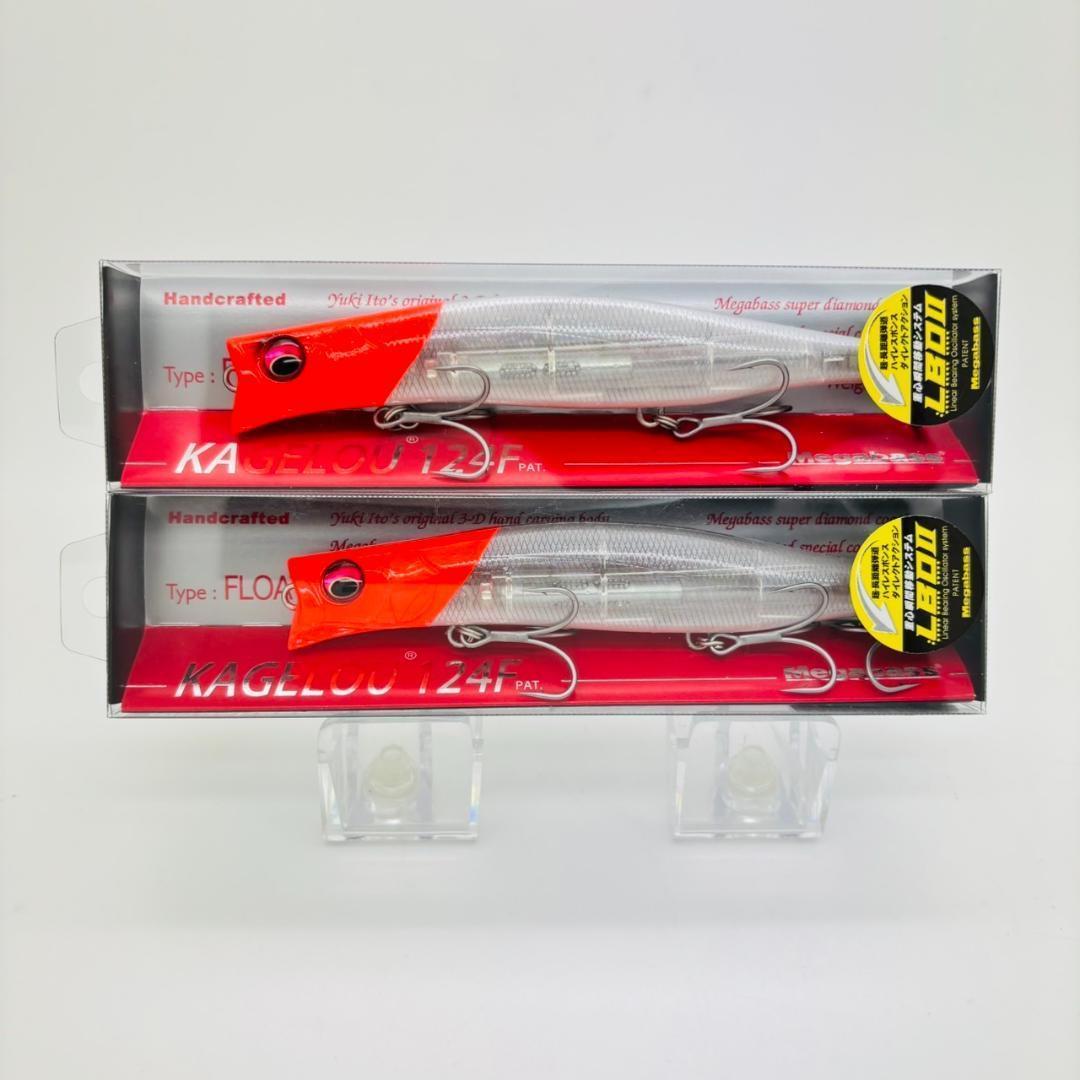 メガバス カゲロウ124F KAGELOU GP RED HEAD 新品 2点
