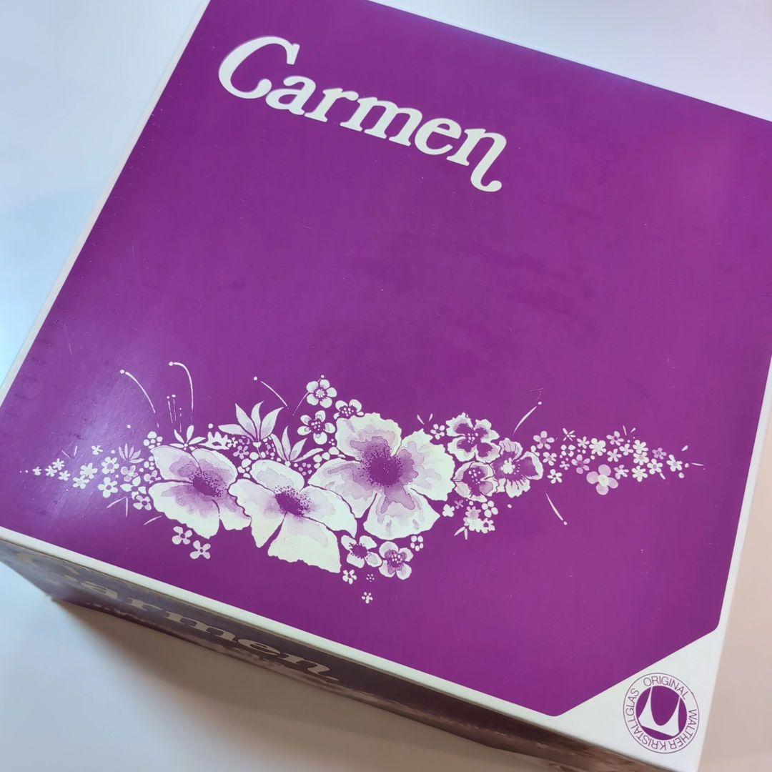 ドイツ製　美しいお花のクリスタルガラスのコンポート皿