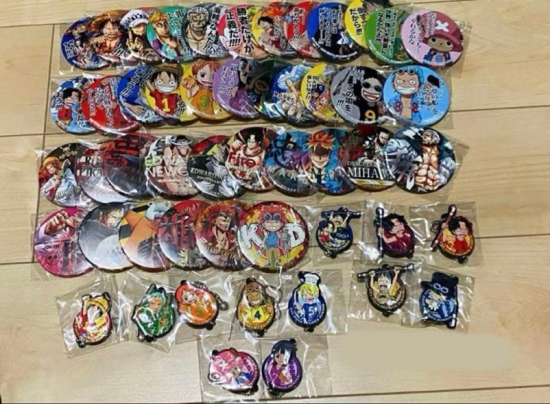 ONEPIECE USJ ジャンプショップ キーホルダー 輩缶バッジ まとめ売り