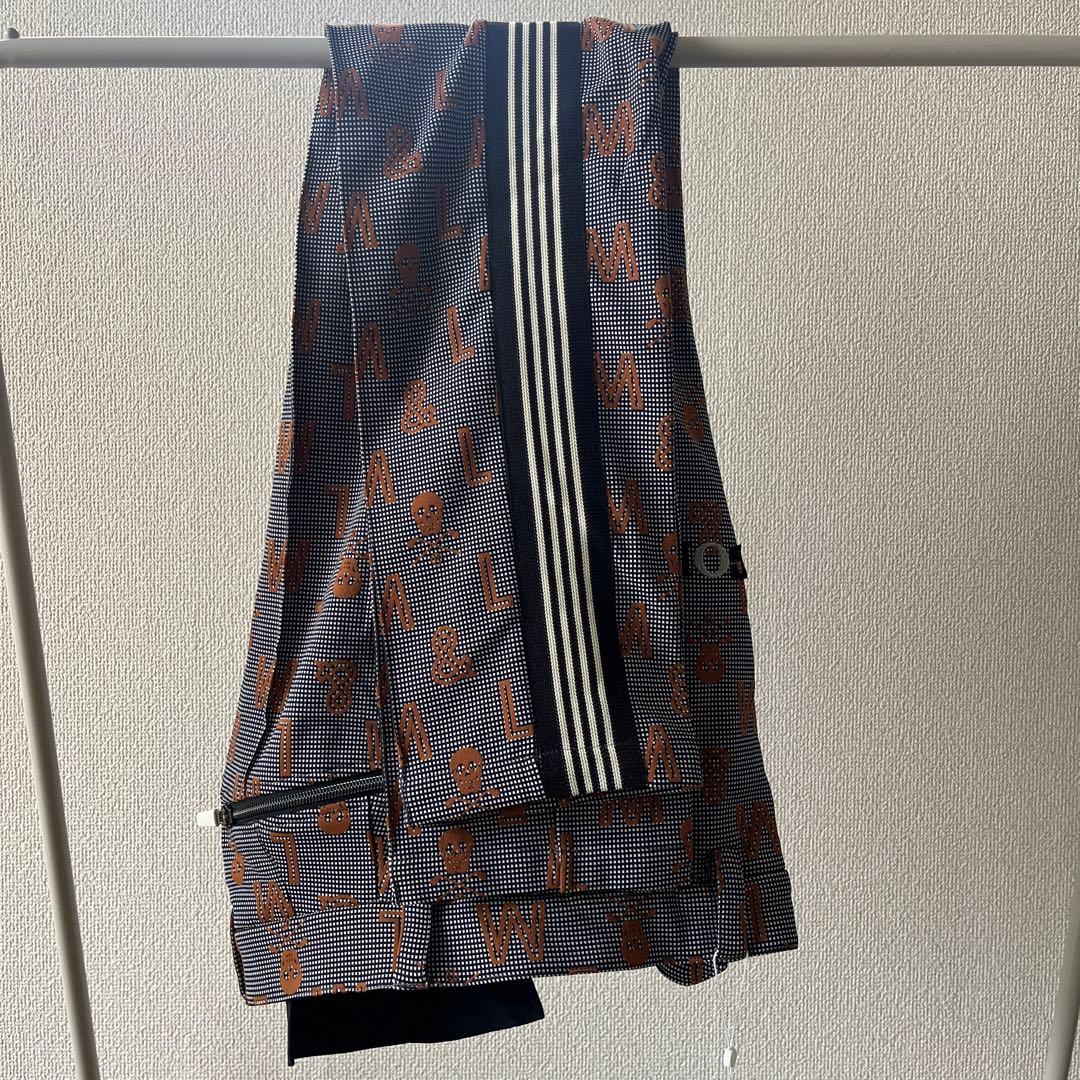 新品タグ付 MARK & LONA スカルデザインパンツ 46 ネイビー