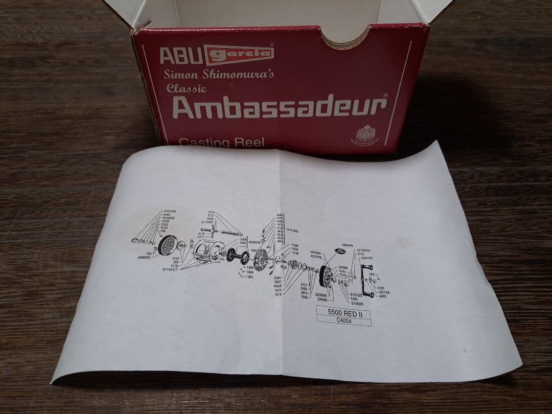 サイモン　シモムラ　アブ　アンバサダー　5500　REDⅡ　フレーム2つ付き