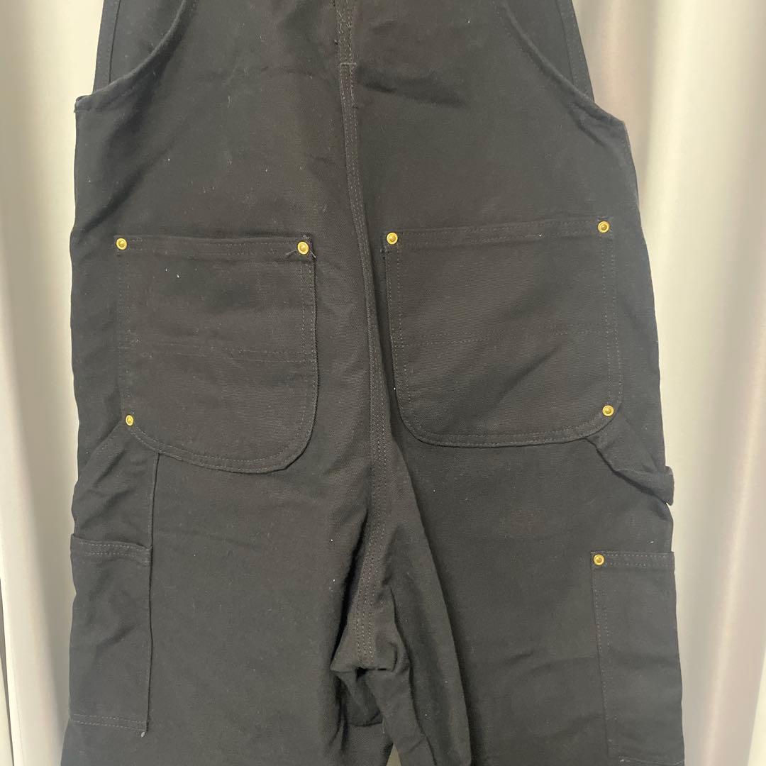 Carhartt ブラックオーバーオール　32×32