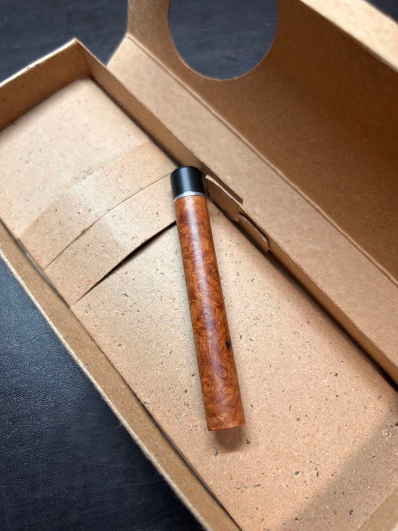 工房楔　花梨こぶ杢　シャー芯入れ