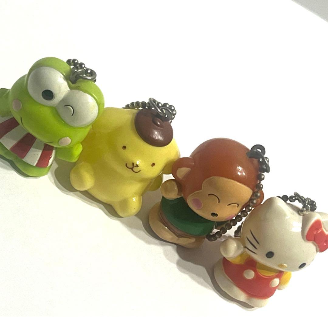 平成レトロ　昔なつかしい　サンリオ　キャラクター　ソフビ　フィギュアキーホルダー