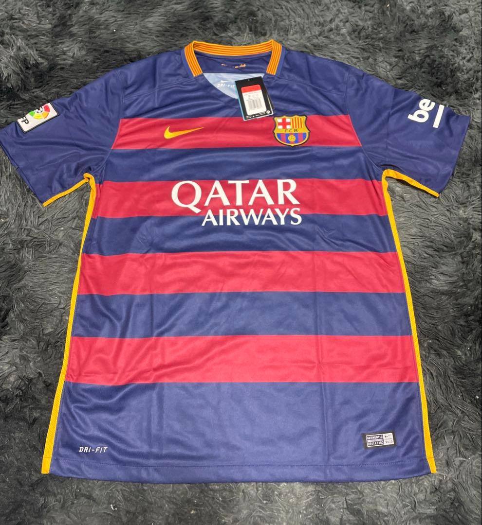 NIKE ナイキ　バルセロナ　バルサ　サッカー　ユニフォーム　シャツ 2015