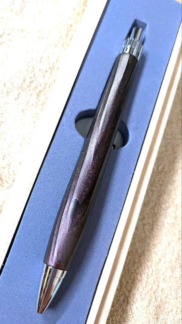 金杢犀　屋久杉　浮造り国産漆　山葡萄　ボールペン　専用木箱付き