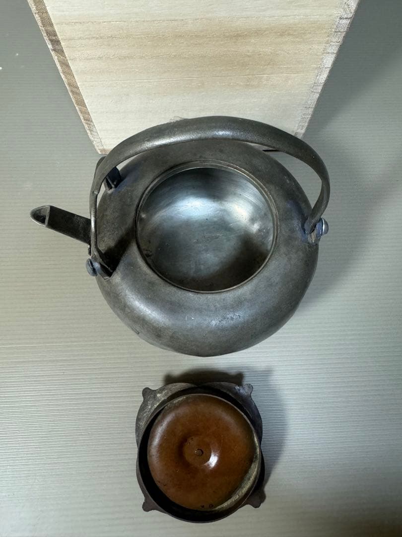 2263 錫製　柿型　銚子