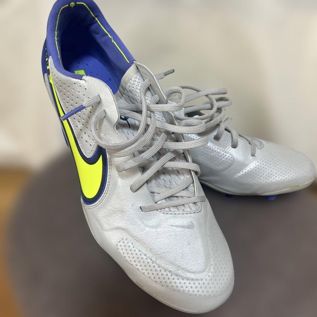 Nike Tiempo シルバー/ネオンイエロー AG 29cm エリート