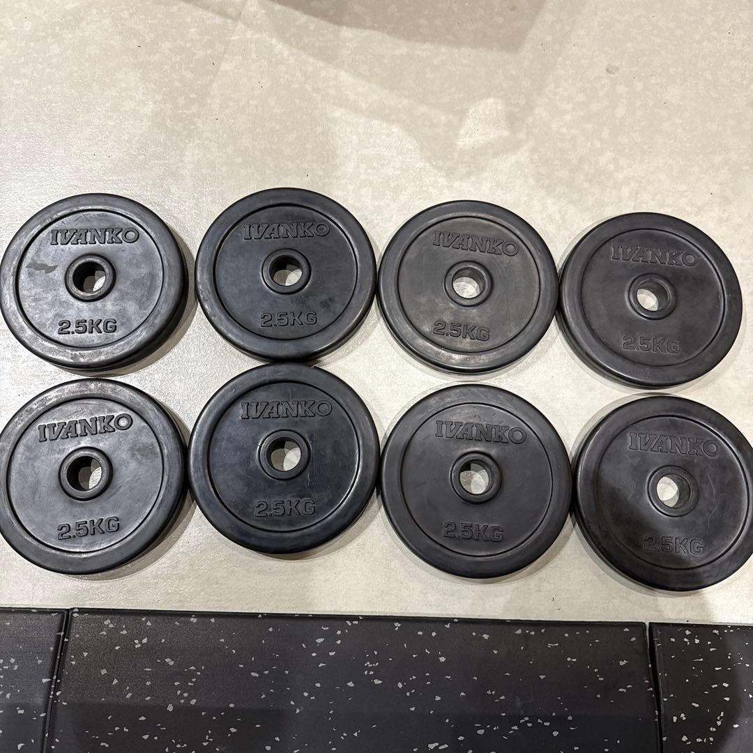 IVANKO イヴァンコ SRUBK ラバープレートダンベルセット Φ28mm