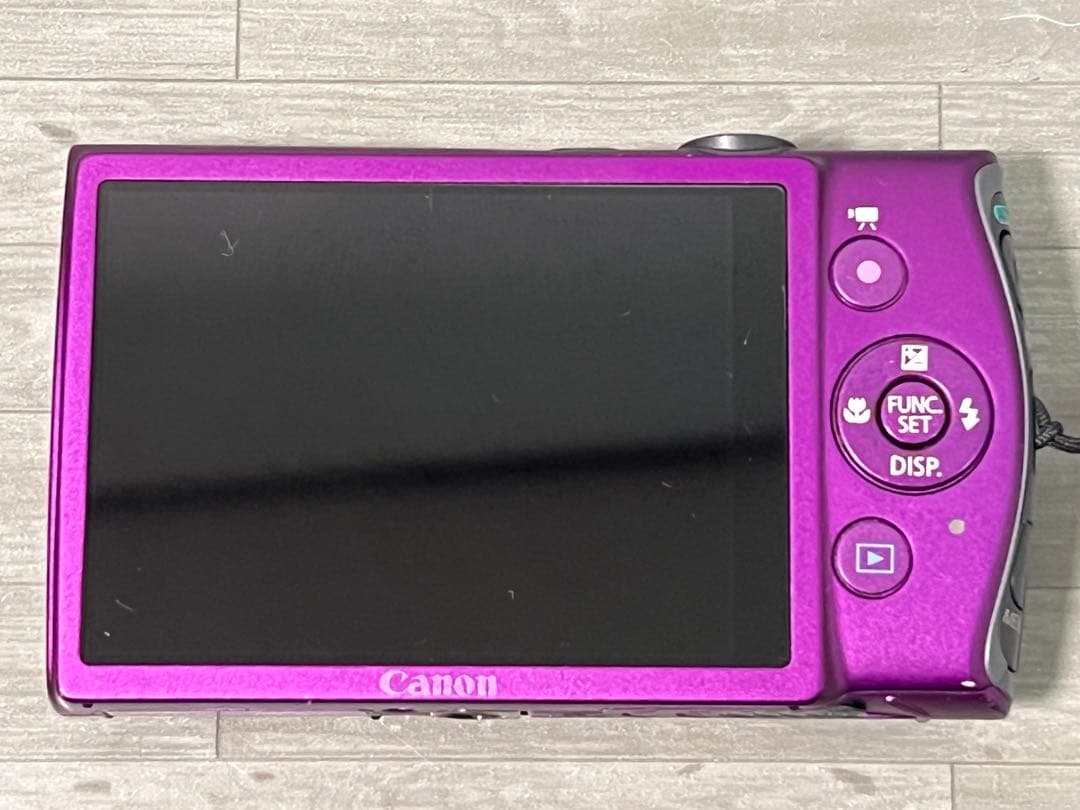 【良品】Canon IXY 600 F デジタルカメラ(パープル)【純正ケース】