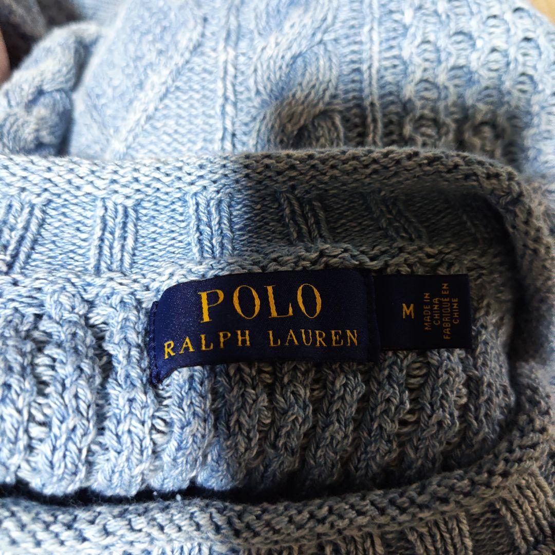 POLO RALPH LAUREN ライトブルー ニット M