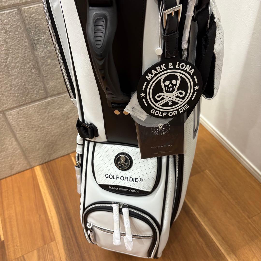 【新品】MARK & LONA GOLF キャディバッグ　ホワイト　9型