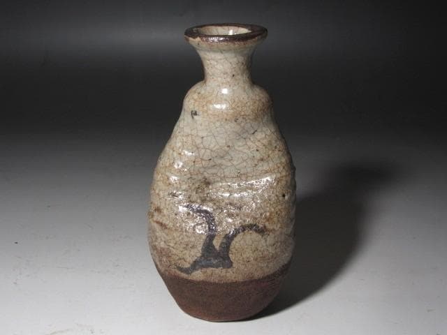 ☆　古唐津徳利　初代黒田陶々庵極めがございます☆y558