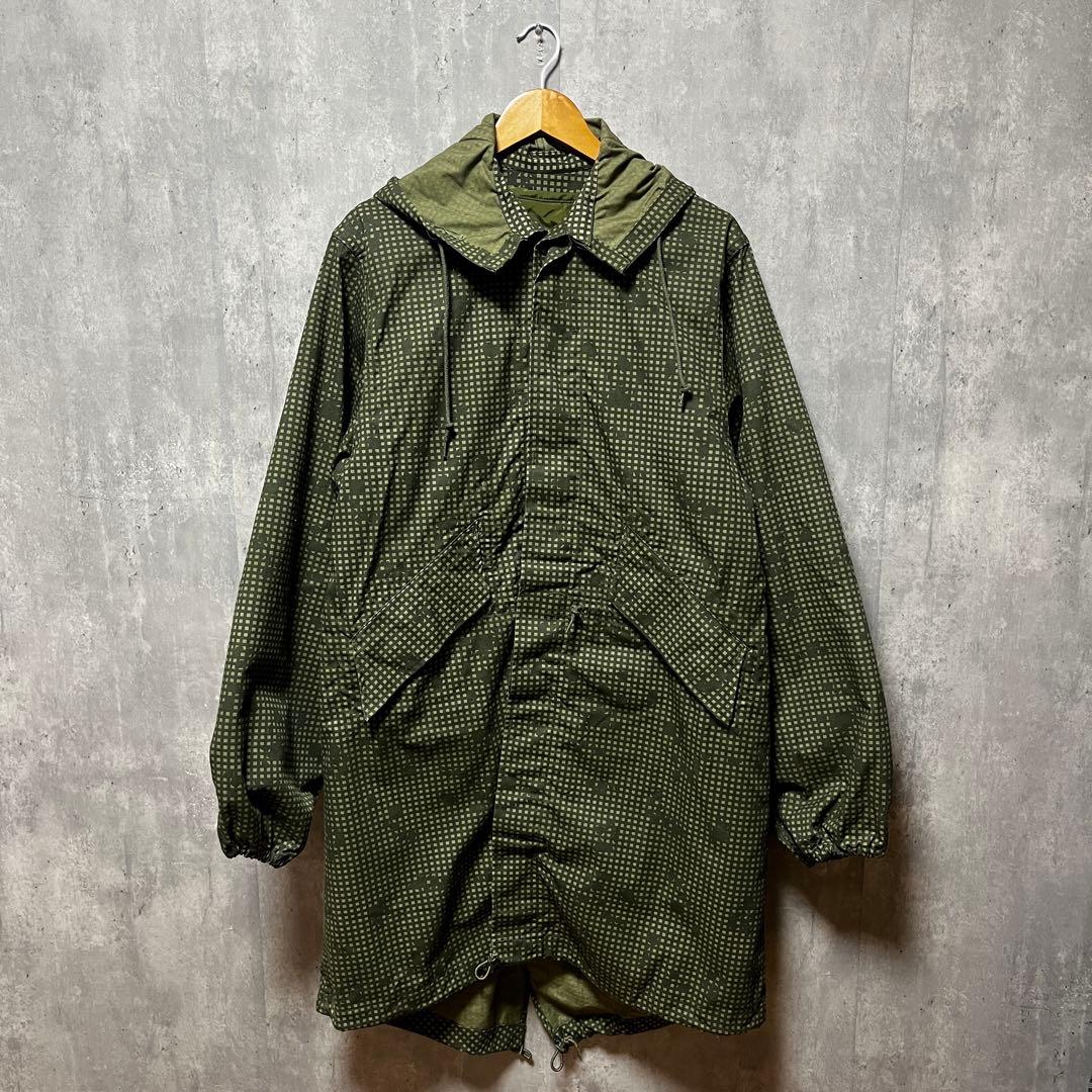 80s 米軍 U.S.ARMY ミリタリー ナイトカモ グリーン ライナー付き
