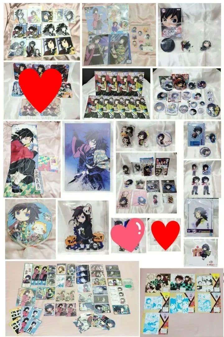 冨岡義勇　まとめ売り　鬼滅の刃　色紙　アクキー　缶バッジ　ラバスト　期間限定