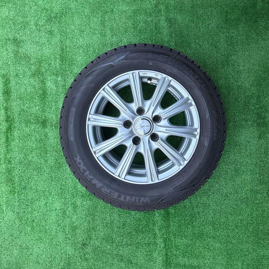 送料込2024年製195/65R15 DUNLOPウィンターマックスホイール5穴