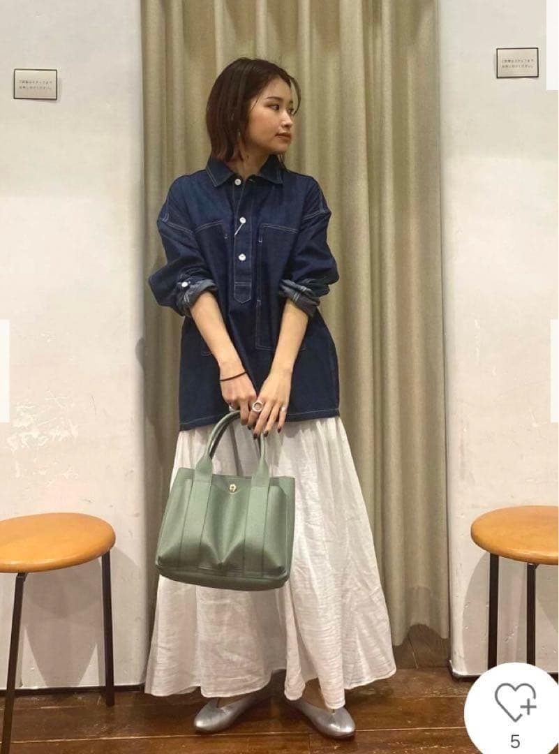 即日発送 入手困難 新品 かぐれ デニムプルオーバーシャツ INDIGO