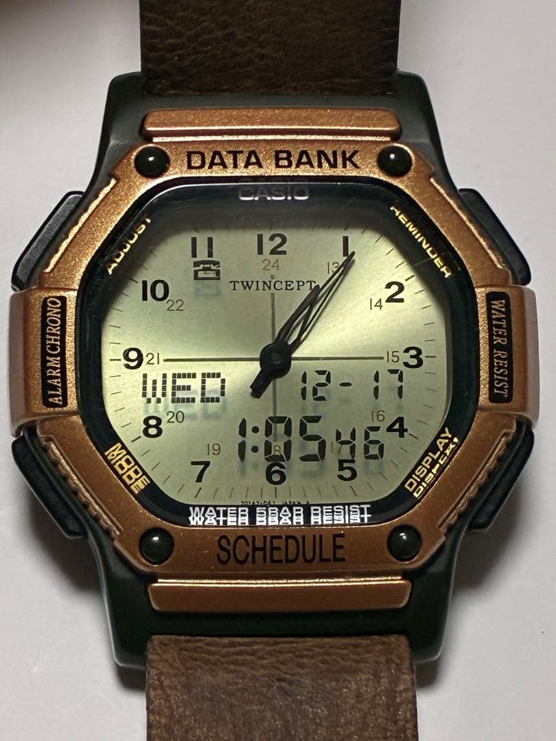 レア　カシオ　CASIO データバンク　ツインセプト　メンズ腕時計