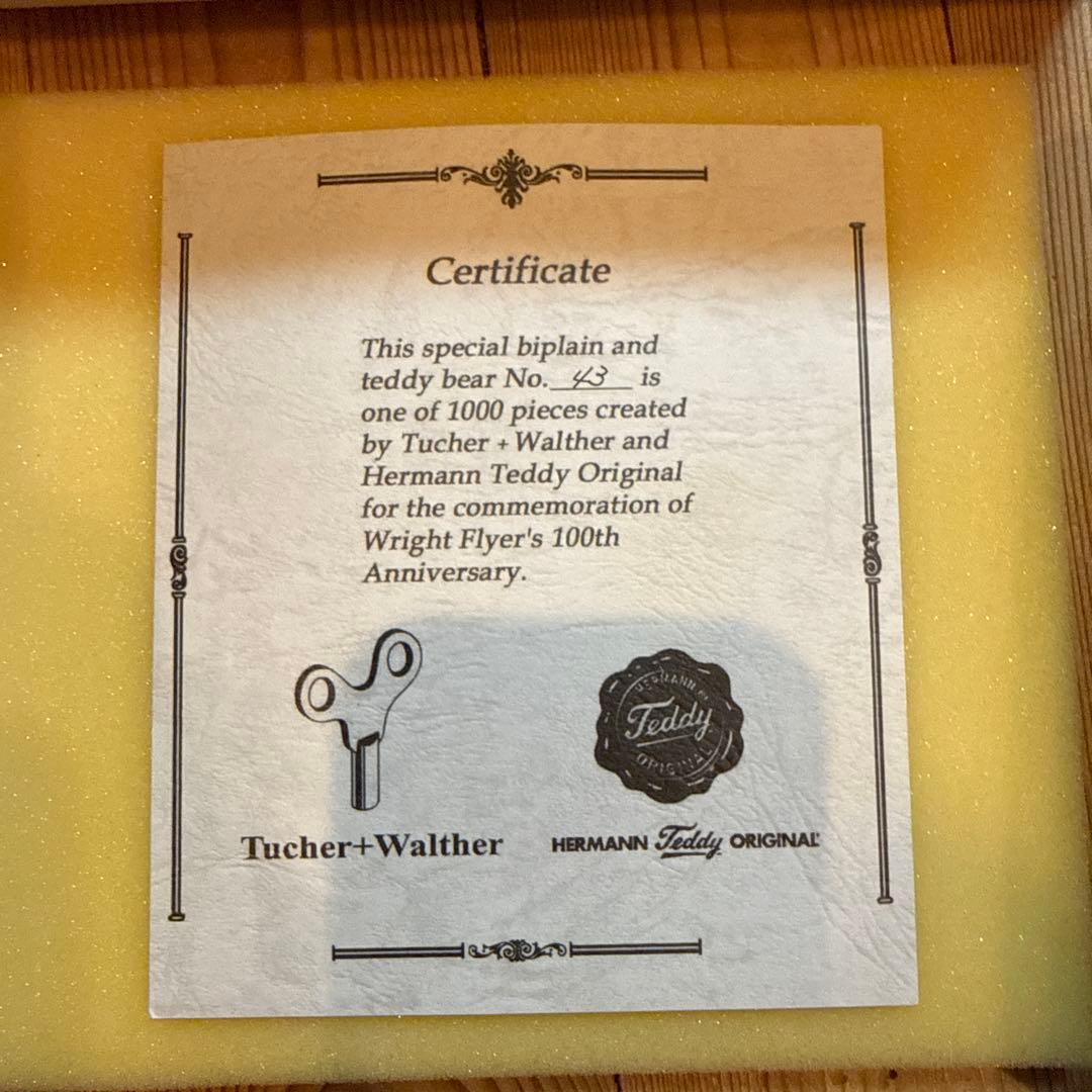 限定1000体・シリアルNo.43ブリキ製】ライトフライヤー100周年記念モデル