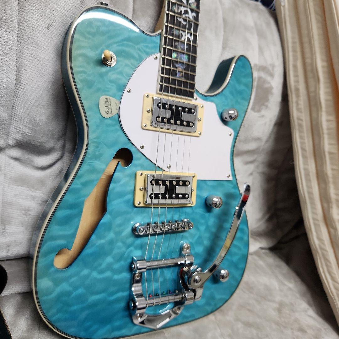アクアブルー テレキャスタータイプ エレキギター